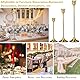 MTINRNI 9er Kerzenständer Set,Kerzenständer Stabkerzen,3 verschiedenen höhen(19.5/23.3/27.2cm),Metall KegelKerzenleuchter,Moderne Vintage Dekoration Esstisch,für Hochzeit Party Weihnachten Tischdeko.