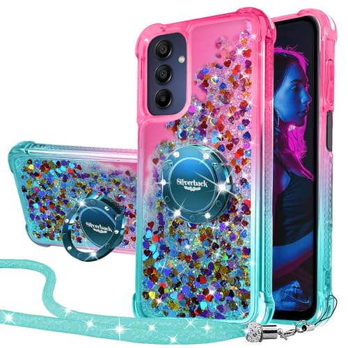 Silverback for Samsung Galaxy A15 5G Phone Case with Ring Stand, Green