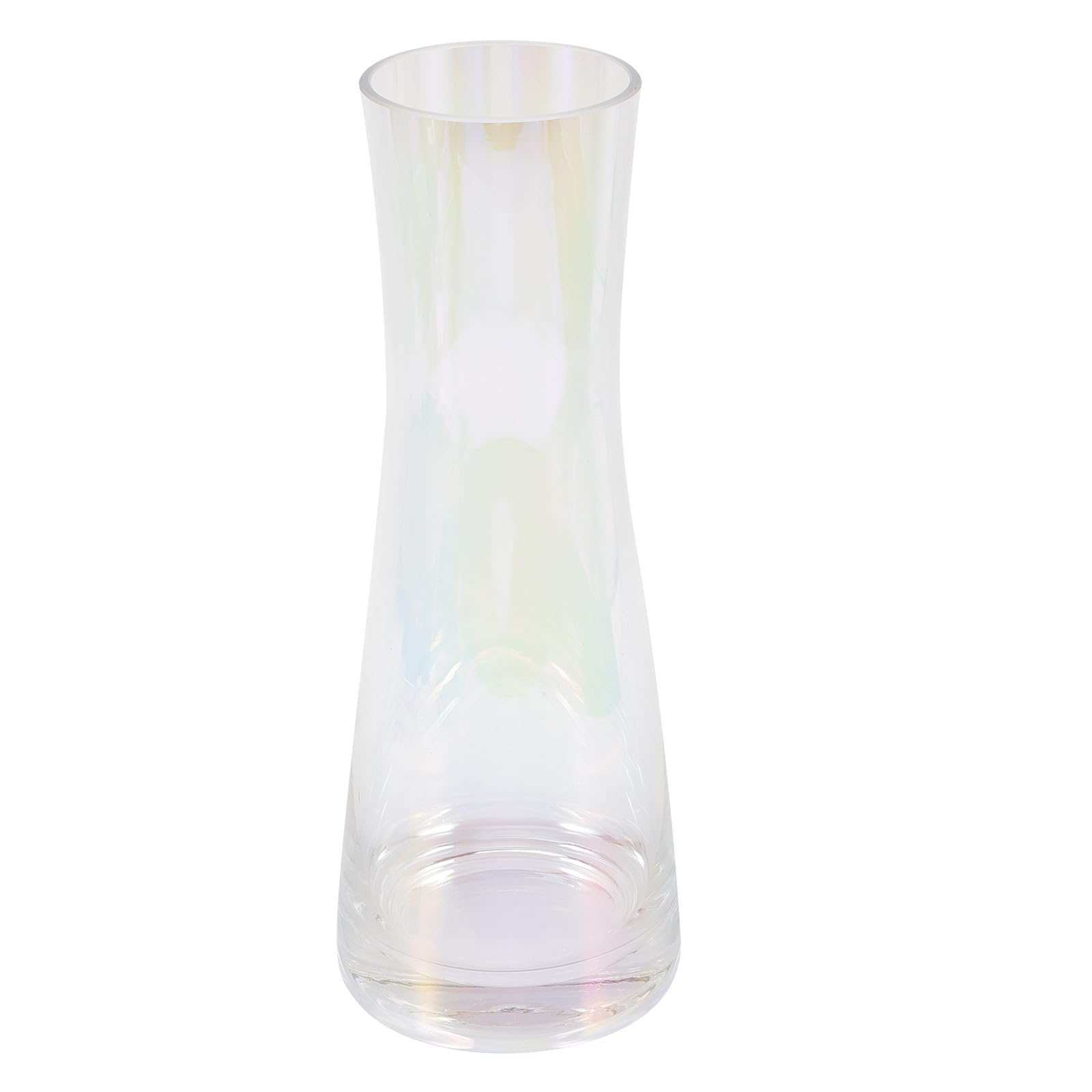 Grand vase en verre transparent pour fleurs fraîches et décoration salon
