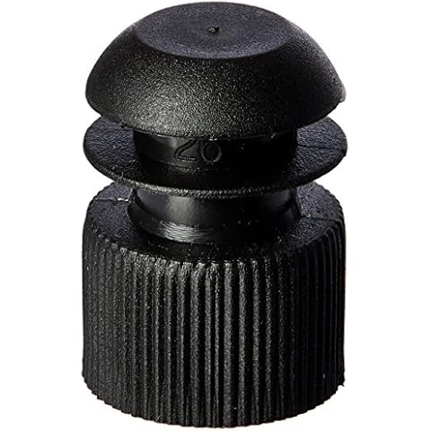 Globe Scientific 116152K Polyethylene Flange Plug Cap for Test Tubes, 16mm Size, Black (Pack of 1000) Cover
