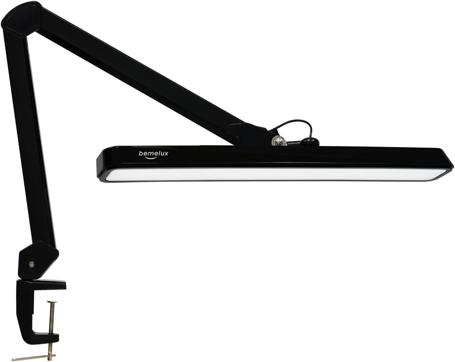 bemelux LED Architect Desk Lamp with Clamp, Metal Swing Arm 2000 Lumens