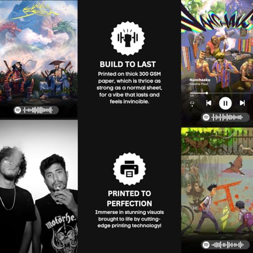 Image of Funk You Store Seedhe Maut Mini Posters | Set of 14 A5 Posters | Spotify Codes | Album covers poster | Desi Hip Hop (DHH) 101, Lunch Break | Home, bedroom and mobile accessories | Gift Item