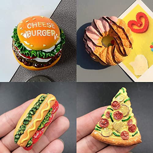 5 imanes decorativos para refrigerador con formas de comida miniatura 3