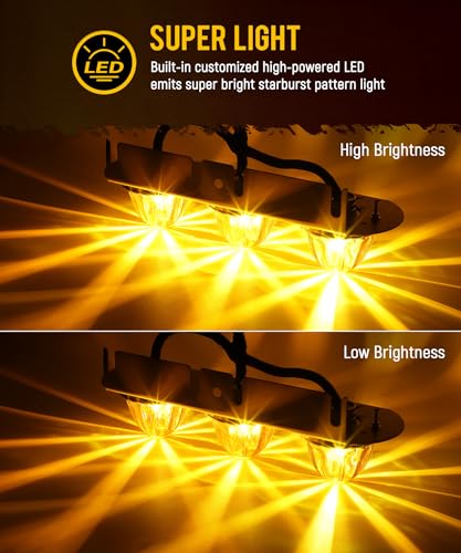 Partsam Luz LED Barra para Camiones con 3 Luces Watermelon miniatura 2