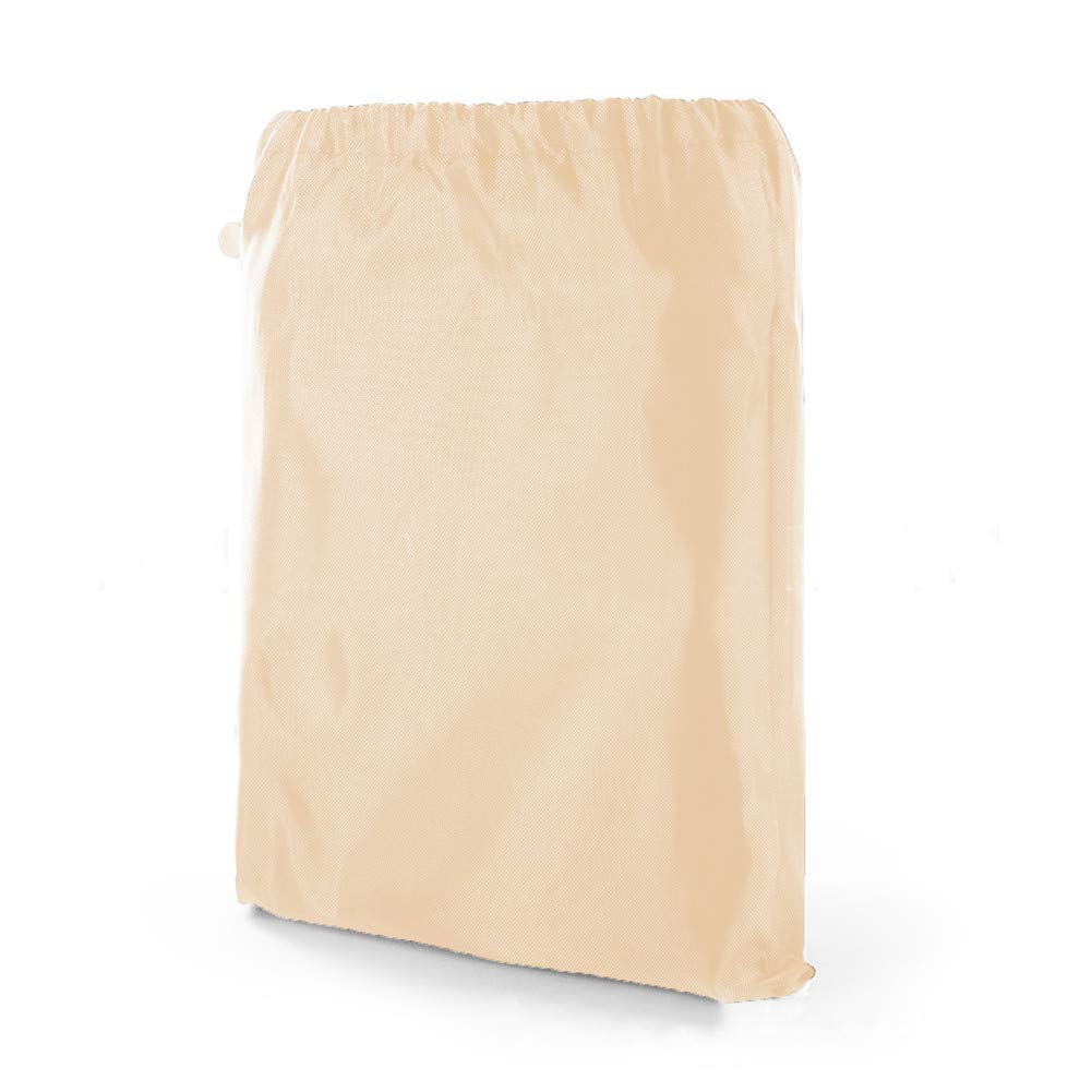 Copertura impermeabile per lettino prendisole da giardino, antivento, anti UV, protezione per mobili da giardino in rattan, 208 x 76 x (41-79) cm (marrone e beige)