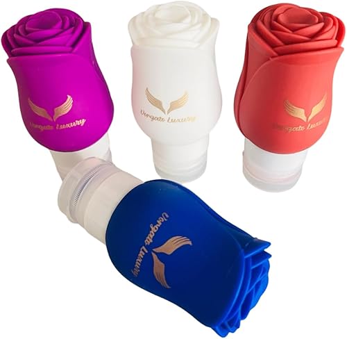 -Botellas de aseo de viaje de 3 onzas - Contenedores de viaje para artículos de aseo personal a prueba de fugas - Botellas de aseo - Contenedores de