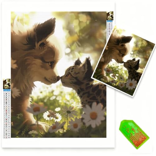 Diamond Painting Personnalisé 5D 50x70cm | Kit Broderie Canevas Photo Portrait Famille et Paysage