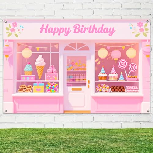 BlissYard Banner Fiesta Dulces Fondo 71x43 pulgadas miniatura 4