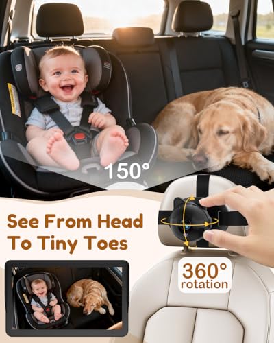 Yakry 7.2-Inch Baby Car Camera