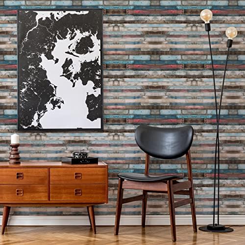 BELLE VOUS Wood Effect Self-Adhesive Wallpaper (2 Pack) - 3m x 30cm/10ft x 12 Inches Peel & Stick Rolls - Wood Grain Removable Decorative Contact Paper for Wall Covering, Cabinets, Shelf & Drawers