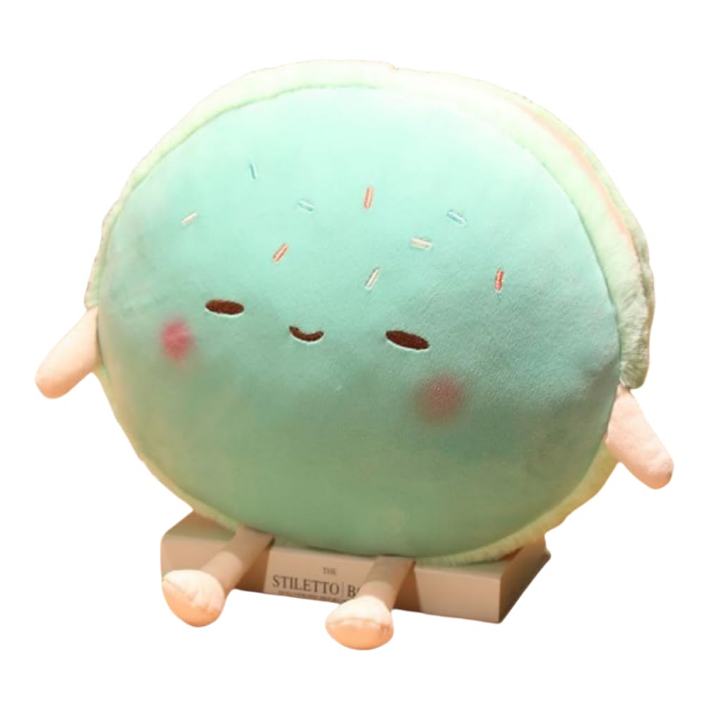 OUKEYI Hamburger Plush,Hamburger Stuffed Pillow, Food Plush Pillow with Hand Pocket - Gift for Kids Adults green