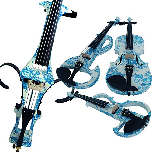 Leeche 100% Handmade Premium Electric Violin Full Size 4 4 Professional Silent Violin