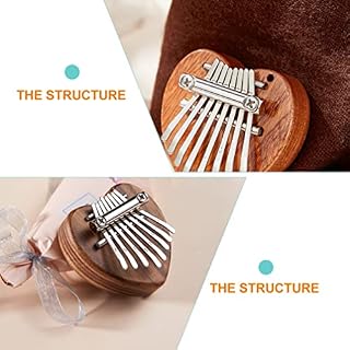 BIENKA 1 Ensemble 8 Touches Coeur Pouce Piano Assemblage Bois Kalimba Doigt Piano Mini Pouce Piano Instrument Jouets… - Les Beatles, Paul McCartney, John Lennon, RIngo Starr, George Harrison BIENKA 1 Ensemble 8 Touches Coeur Pouce Piano Assemblage Bois Kalimba Doigt Piano Mini Pouce Piano Instrument Jouets… – Image 3