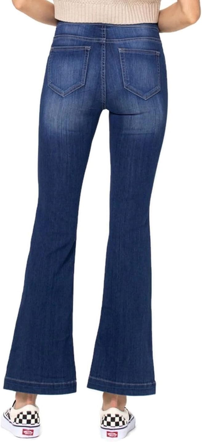 Cello Jeans Women's Mid Rise Easy Flare Pull On Jeggings - Image 4