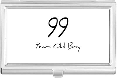 99 Years Old Boy Age Longevity Business Card Holder Case Pocket Box Wallet