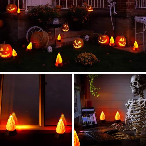 Image of BlcTec USB Rechargeable Flame Light, 72-Hour Runtime Realistic Flickering Fire Lamp, 3 Modes, IP44 Waterproof for Camping, Patio, Backyard Party, Halloween, Thanksgiving Christmas Decoration, 1 Pack