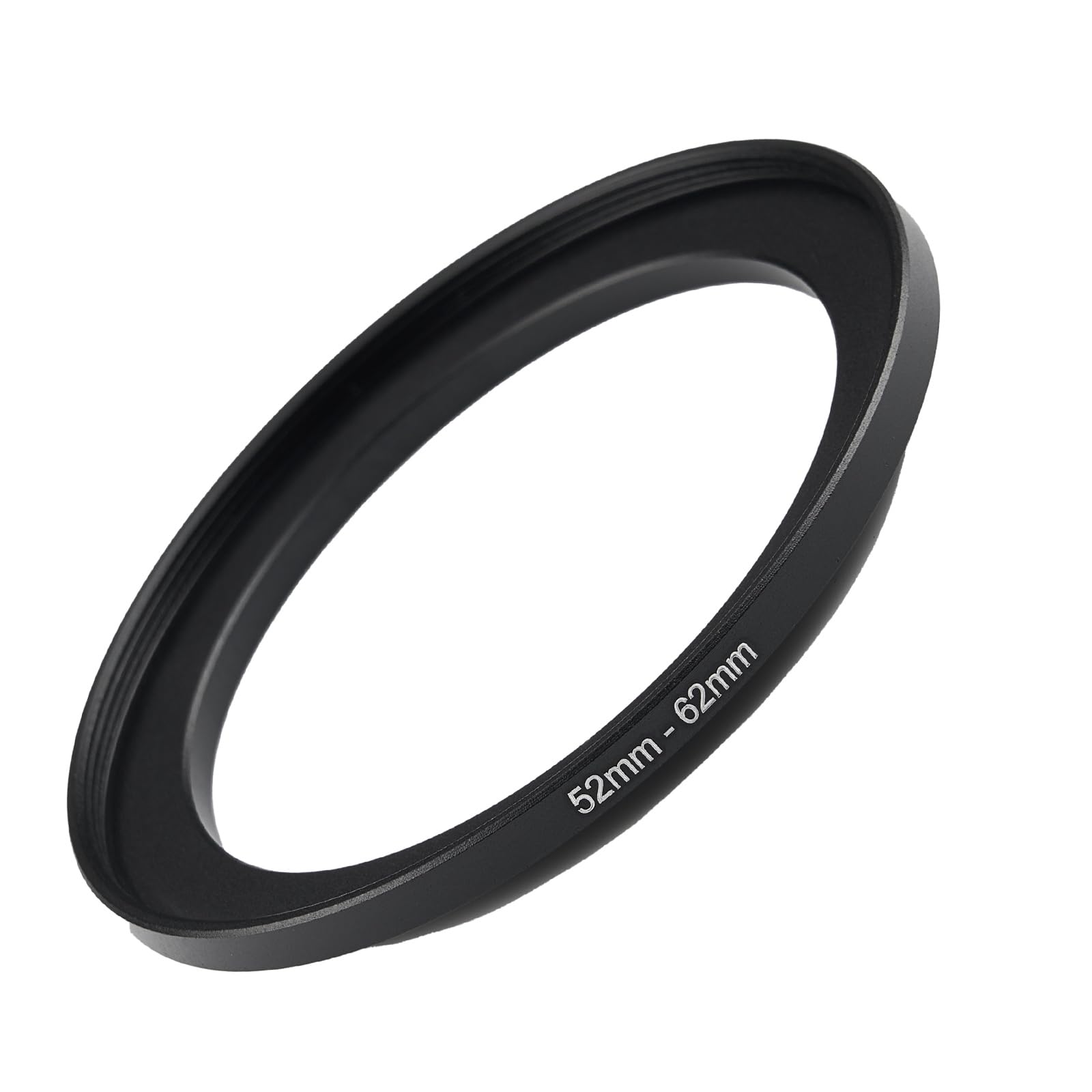 52mm to 62mm Step Up Ring Filter Adapter Black Metal Step up Adapter Rings Compatible with All Brand UV CPL ND Camera Lens Filter Step Down Ring (52mm