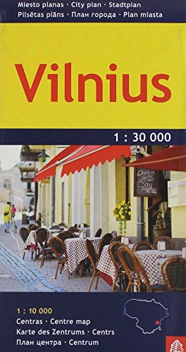Vilnius City Map (English and German and Russian Edition)
