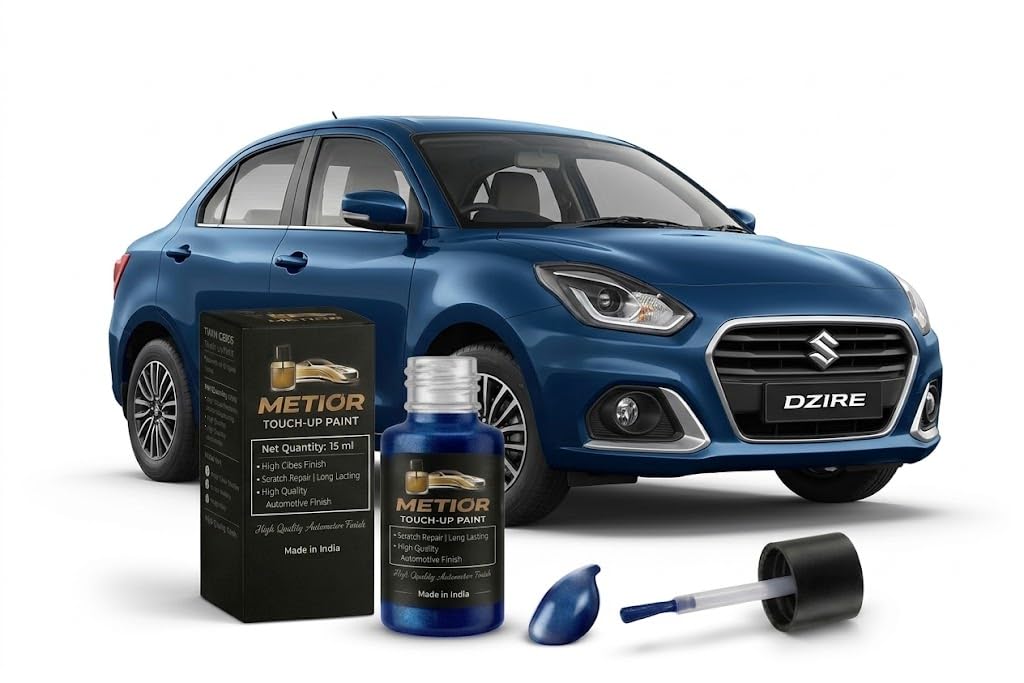 MARUTI DZIRE Alluring Blue [DBF] Touch Up Paint | Factory Color Matched 2K Finish | 2-in-1 Car Scratch Remover Pen | Repair Kit for Scratches, Chips, Nicks & Minor Surface Damage | 12ml | Alluring Blue (DBF)-image-23