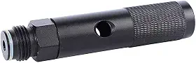 Paintball 12 g Co2 troca rápida - Pistola de paintball 12 gramas cartuchos de dióxido de carbono adaptador de cilindro garrafa adaptador de cartucho de válvula preta