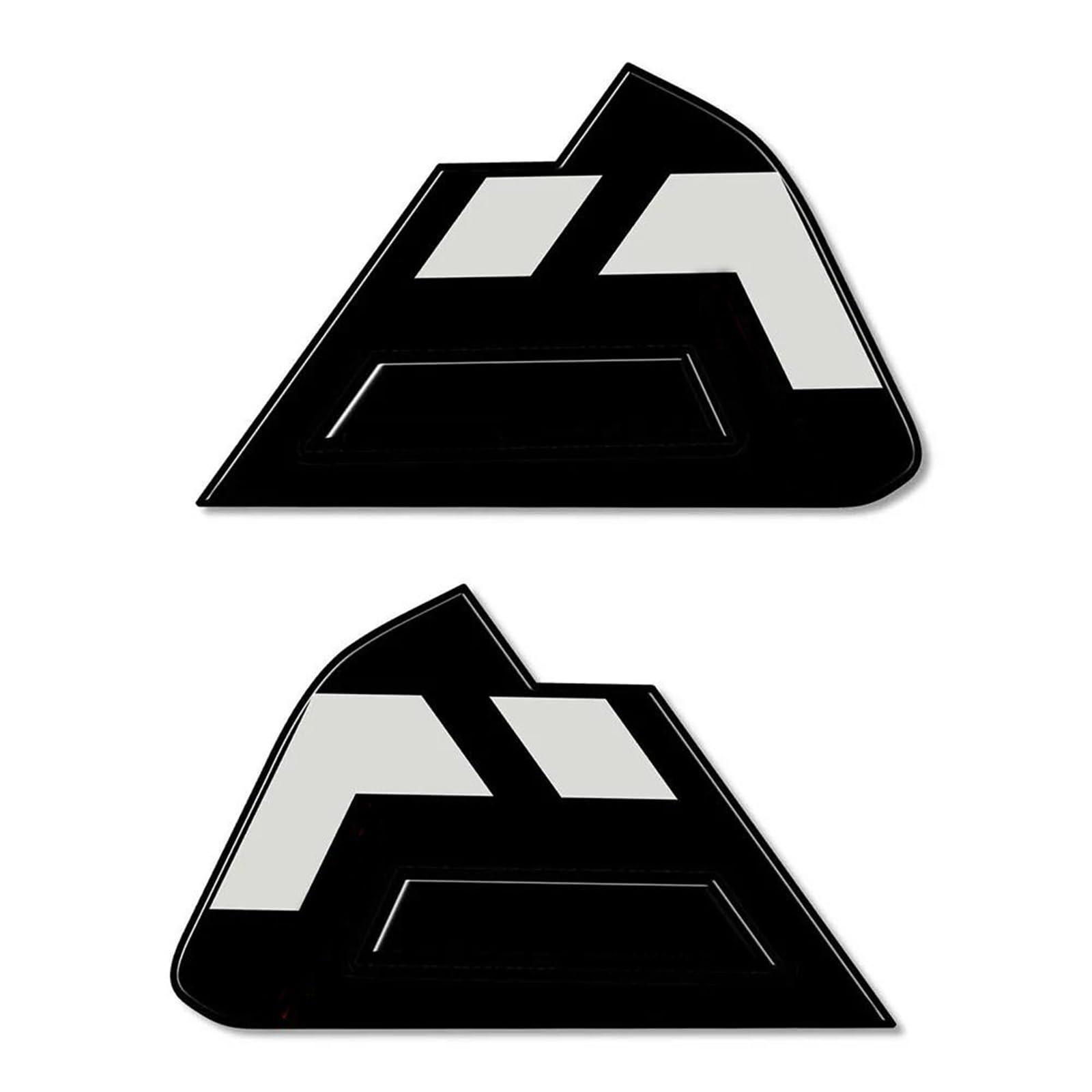 Tynbv Black- Silver Decorative Sticker Motorcycle Tank Pad Side Sticker Anti-Scratch Protection For Ducati Desertx Desert X Rr22 2023 3D Resin Waterproof