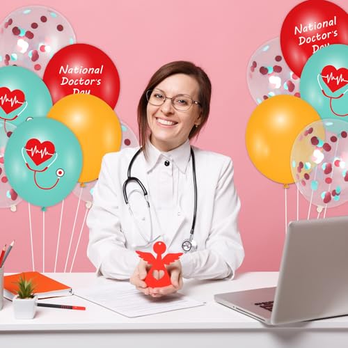 Ballons fête nationale des médecins pour décorer une salle de réception hospitalière