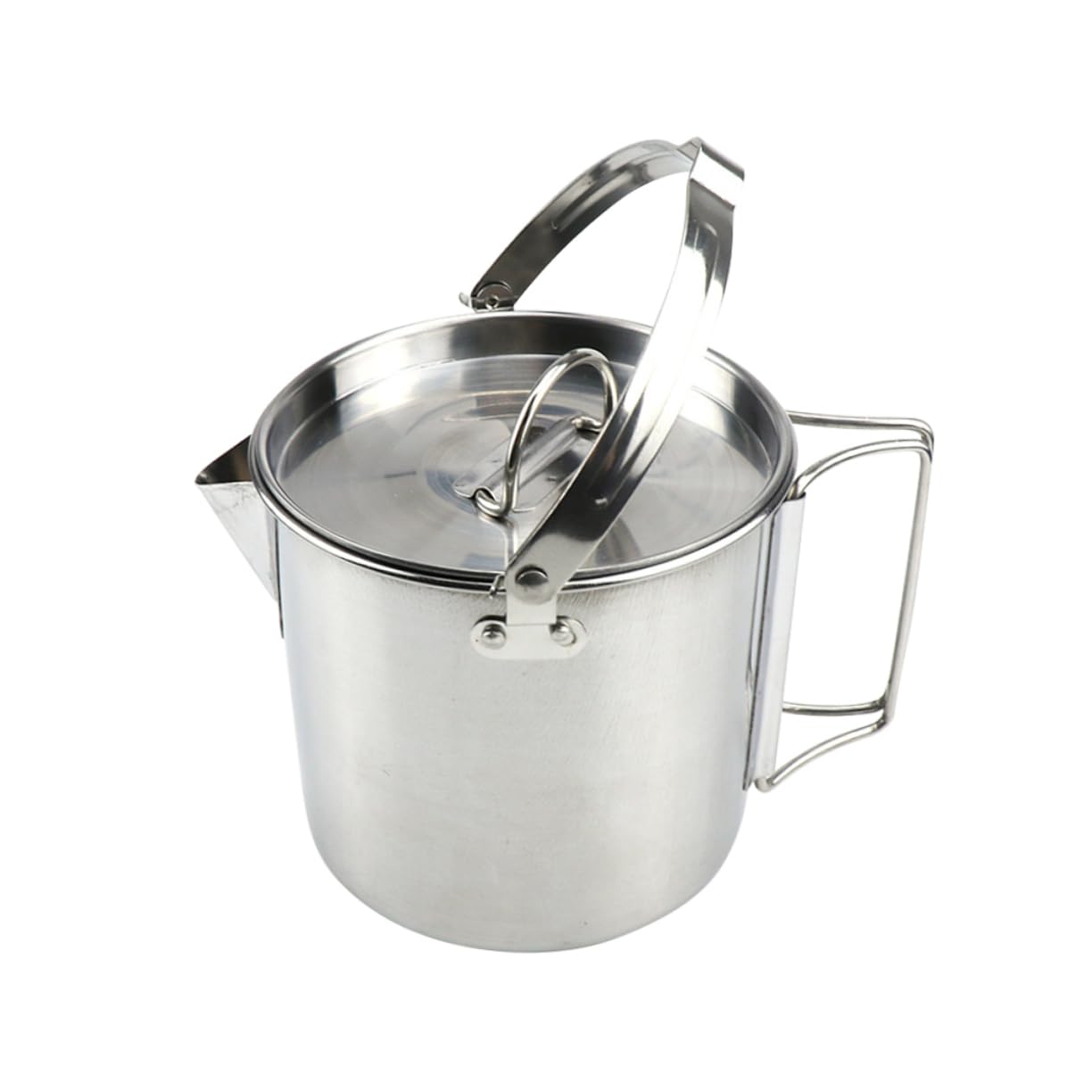POPETPOP Hervidor de Agua Inoxidable para Camping y Picnic Olla Colgable para Hervir Agua y Cocinar Sopa para Exteriores y