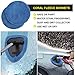 eFuncar Car Window Windshield Cleaner Wand, Auto Glass Cleaner Kit Interior Exterior with Extendable Handle, Car Inside Window Cleaning Tool, Microfiber/Coral Fleece/Chenille Bonnets/Spray Bottle