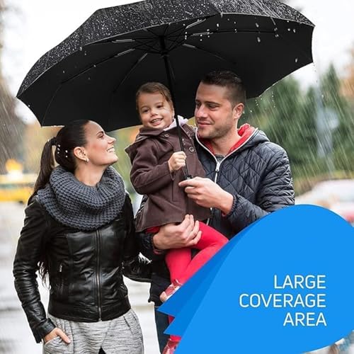 Image of SHOPPOFOBIX Umbrella, Umbrellas for Women, Umberallas for Rain Big Size Men, Umbrellas for Wind and Rain, Windproof Umberallas Large for Man, Women, Kids, Girls, Boys -8 FIBERGLASS RIBS