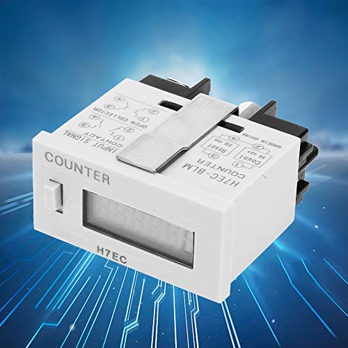 Image of H7EC-BLM Electronic Counter, Digital Electrical Counter Totalizer Without Voltage Input with 6-Digit LCD Display