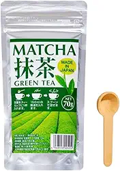 Chá Verde Matcha em Pó Japonês Kawahara 70G + Mini Colher Medidora Ekos - Importado