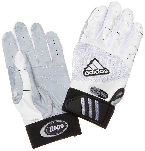 adidas Men's The Rope Baseball Gloves (Pair, White/Black, S )