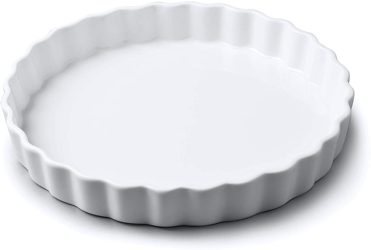 WM Bartleet & Sons Porcelain Round Flan Dish 22cm White