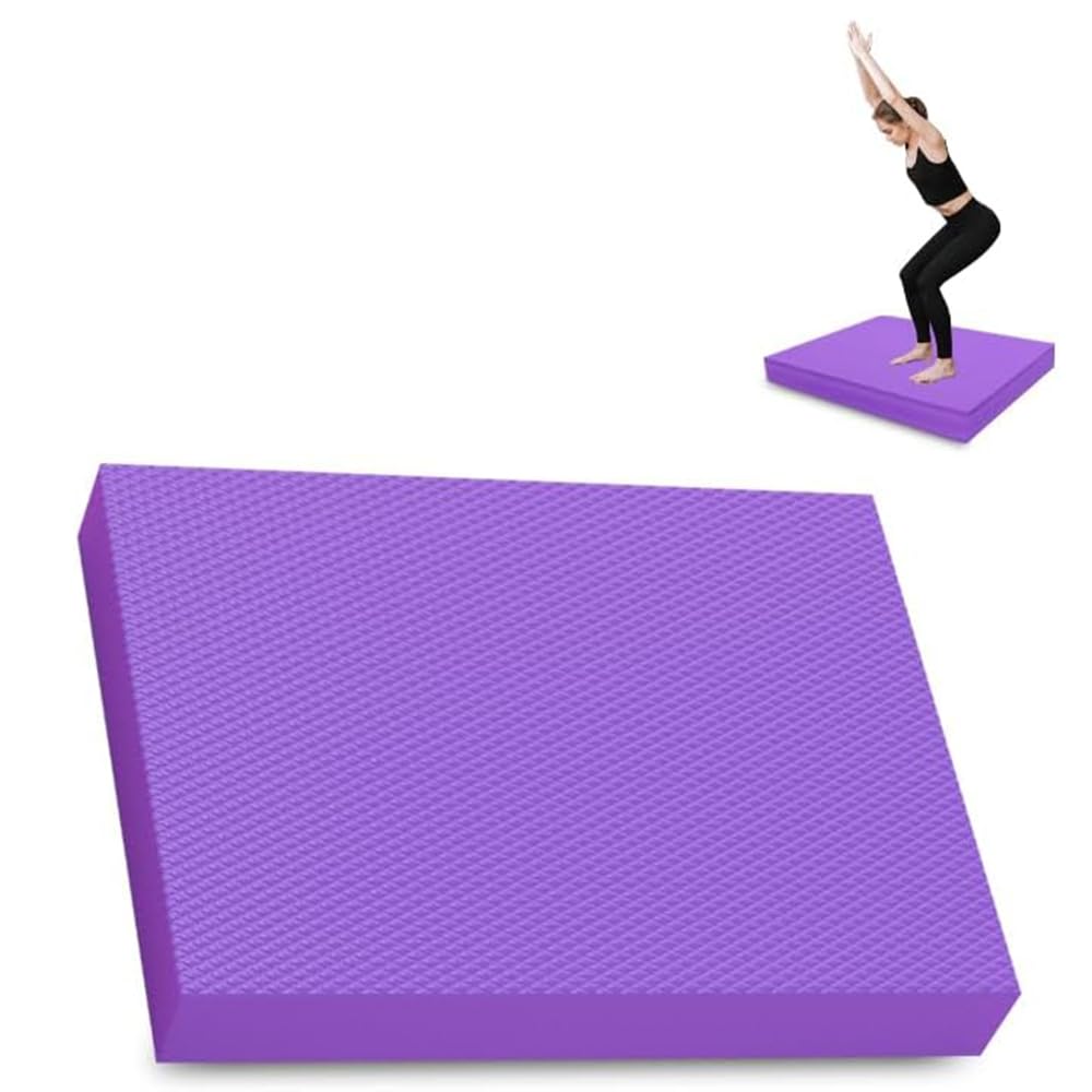 X spring Exercise Balance Pad, Balance Pad Yoga Balance Training Foam Mat, Gym Exercise Pad for Fitness Core Stability, Slip Resistant Foam Mat for Yoga, Pilates, Meditation