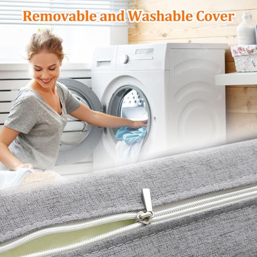 Image of Custom Size Bed Gap Filler, Thick Mattress Gap Filler Extender, Personalised Bed Mattress Filler Close the Gap Between the Headboard Wall or footboard for Single /Double /King Bed with a Removable Cover