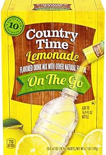 Country Time Sugar Sweetened Lemonade On-The-Go Powdered Drink Mix 60 Count