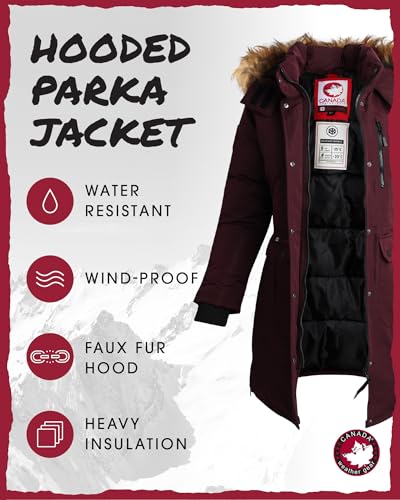 CANADA WEATHER GEAR Women's Winter Coat - Women's Parka and Long Winter Jackets for Women with Removable Faux-Fur Hood (S-3X)2