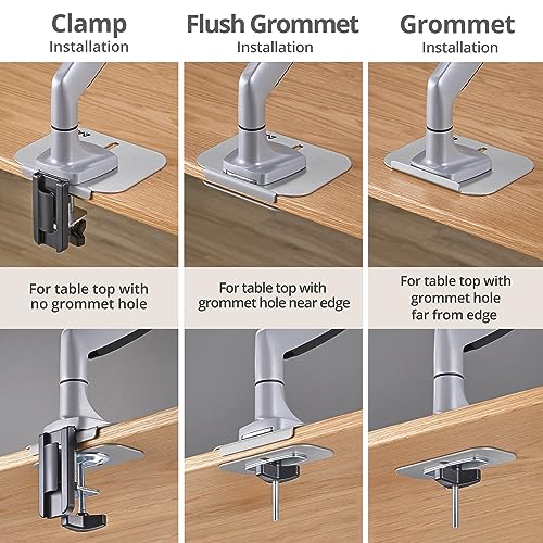 Soporte Ajustable de Placa Refuerzo para Monitor con Montaje en Mesa miniatura 3