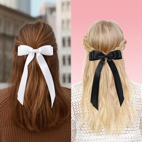 Accesorios para el cabello Vivinin 4 piezas con lazos de satén miniatura 4