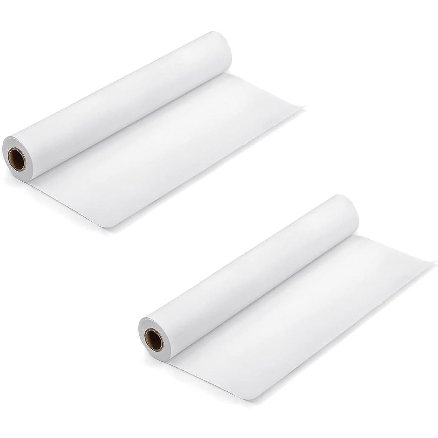 U Homoving White Drawing Paper Roll 44Cm X 15M, Arts Craft Paper Roll For Painting Sketching Wrapping Gifts, Easel Bulletin Board And Wall Art 2 Roll