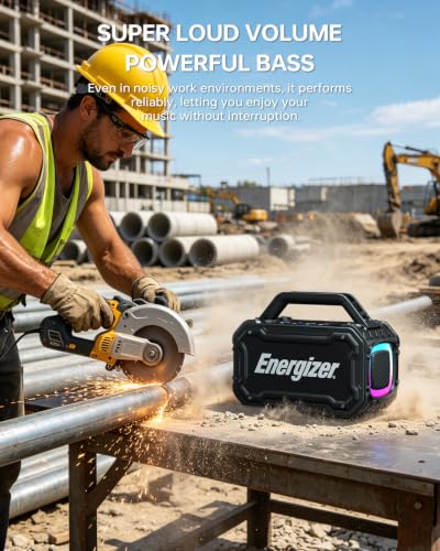 Energizer Outdoor Bluetooth Speakers, 100W Peak Portable Wireless Speaker - image 5