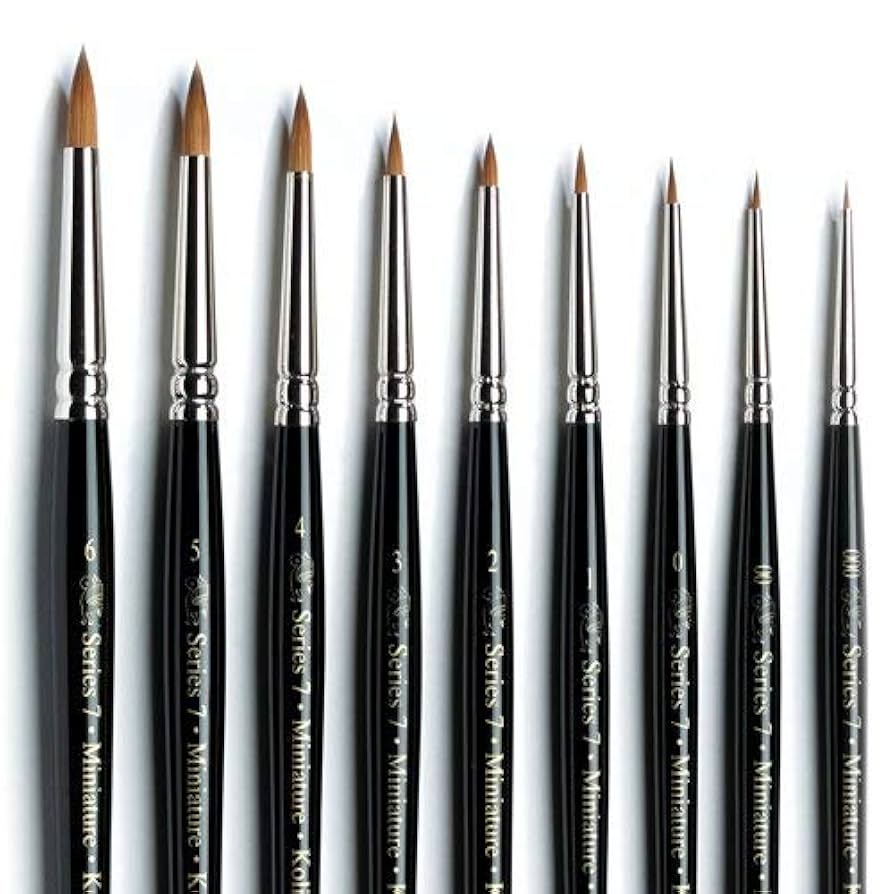 ウインザー&二ュートン筆　シリーズ7  NO.9号　NO7号　　コリンスキー ウインザー&二ュートン筆 シリーズ7 NO.9号 NO7号 コリンスキー