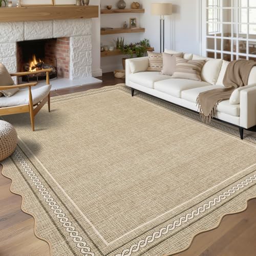 Tapete decorativo GarveeHome 5x7 pies, lavable y antideslizante miniatura 1