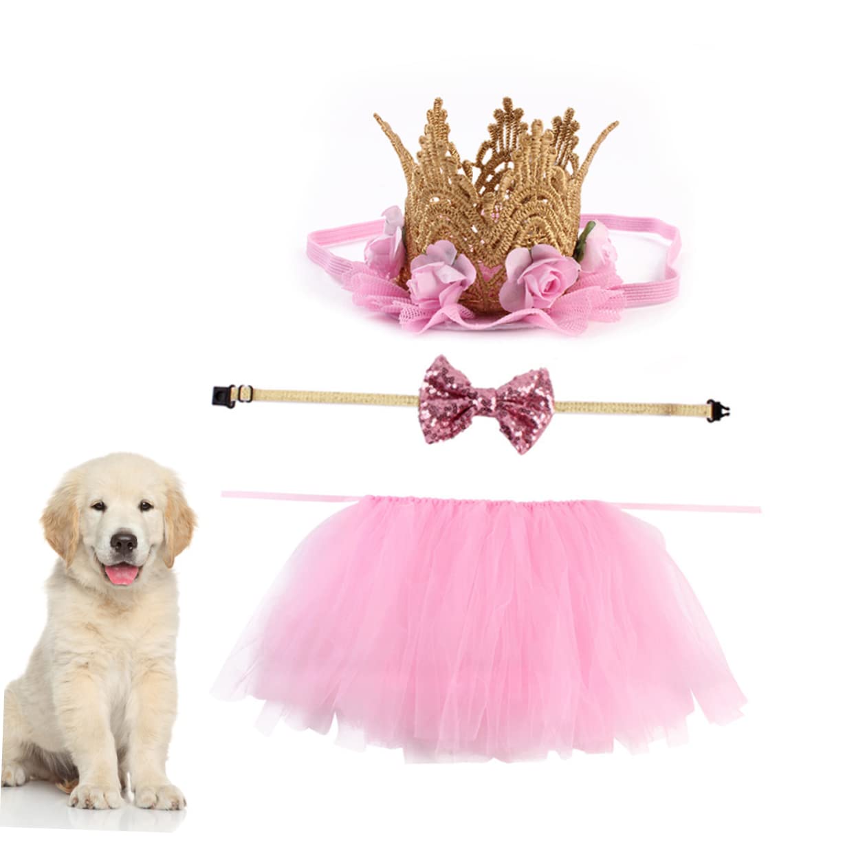 Beavorty Set Di 12 Costumi Divertenti Per Cani Con Cravatta Copricapo Vestiti Per Cani E Accessori Per Feste