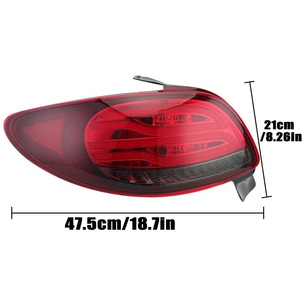 1 Par Luces Traseras LED Rojas Para Peugeot 206 206CC 2004-2008