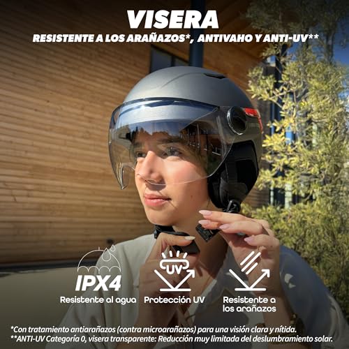 Casco de bicicleta con intermitentes a distancia T'nB 5