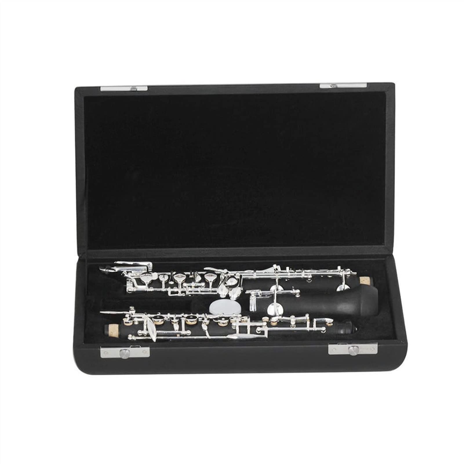 Strumento Oboe C Key Oboe Oboe Semiautomatico Chiavi Placcate in Argento Strumento A Fiato con Ance Oboe Guanti Custodia in Pelle Borsa da Trasporto Principiante di Oboe