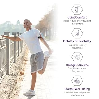 AOR Green Lipped FFA Mussel Omega-3 Supplement, 60 Softgels - Joint Comfort & Active Lifestyle, Free Fatty Acids Extract from Green Lipped Mussels, Non-GMO, Gluten-Free and Absorbable