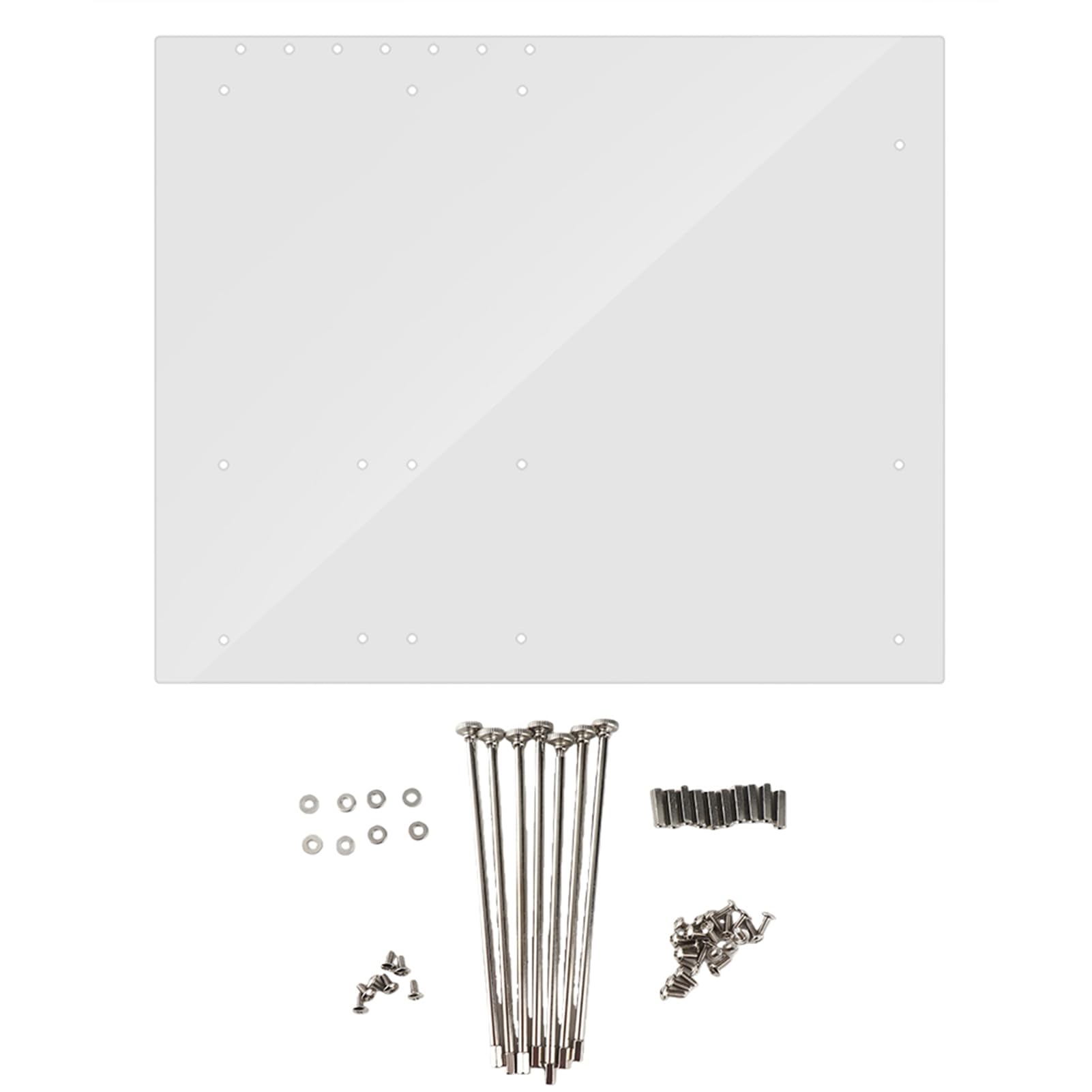 Banco di Prova per PC Case Fai da Te, Banco di Prova per PC con Telaio Aperto Telaio Aperto Custodia per Computer con Overlock Acrilico Trasparente Supporto per Base Fai-da-te per ATX Mothboard