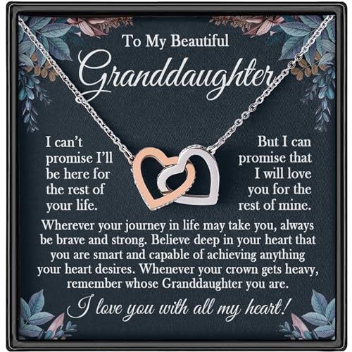 Granddaughter Necklace - Gifts From Grandma & Grandpa, Birthday & Christmas